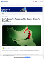 Iran’s Ceasefire Call Could Decide Bitcoin’s Next Move