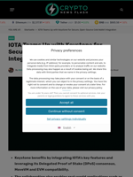 IOTA Teams Up with Keystone for Secure, Open-Source Cold Wallet Integration - Crypto News Flash