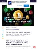 AAVE Hits $320, Stellar Expands, and BlockDAG Breaks $405M Milestone!