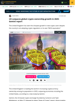 UK’s crypto ownership has posted the biggest rise in 2025.