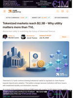 Tokenized markets reach $2.3B - Why utility matters more than TVL - AMBCrypto