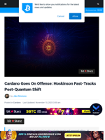 Cardano Goes On Offense: Hoskinson Fast-Tracks Quantum Shift