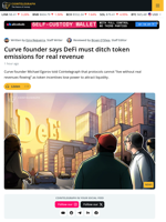 Curve’s Egorov Calls for Sustainable DeFi Yield