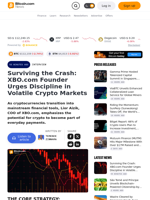 Surviving the Crash: XBO.com Founder Urges Discipline in Volatile Crypto Markets – Interview Bitcoin News