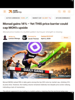 Monad gains 14% - Yet THIS price barrier could cap MON’s upside - AMBCrypto