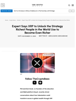 Expert Says XRP to Unlock the Strategy Richest People in the World Use to Become Even Richer