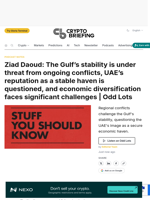 Ziad Daoud: The Gulf's stability is under threat from ongoing conflicts, UAE's reputation as a stable haven is questioned, and economic diversification faces significant challenges | Odd Lots