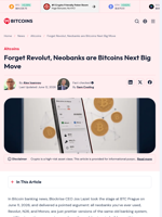 Forget Revolut, Neobanks are Bitcoins Next Big Move
