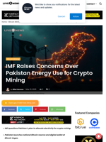 IMF Raises Concerns Over Pakistan Energy Use for Crypto Mining | Live Bitcoin News