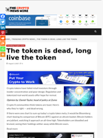 The token is dead, long live the token - The Crypto News Wire