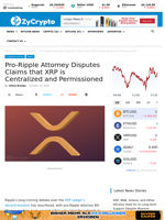 Pro-Ripple Attorney Disputes Claims that XRP is Centralized and Permissioned ⋆ ZyCrypto