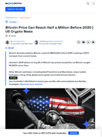 US Crypto News: Bitcoin Price Could Hit Half a Million by 2030