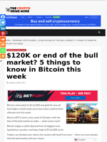 $120K or end of the bull market? 5 things to know in Bitcoin this week - The Crypto News Wire