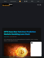 CFTC Sues New York Over Prediction Markets Gambling Laws Clash - Blockchain.News