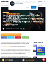 Zero Knowledge Proof’s $20M 4-Layer Blockchain & Tightening Phase II Supply Signal A Massive Opportunity | Live Bitcoin News