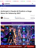Anthropic's Claude AI Predicts a Huge Move for Solana by 2027