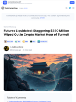 Futures Liquidated: Staggering $350 Million Wiped Out in Crypto Market Hour of Turmoil: Guest Post by ItsBitcoinWorld | CoinMarketCap