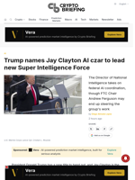 Trump names Jay Clayton AI czar to lead new Super Intelligence Force