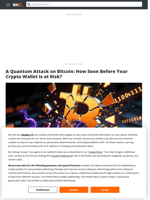 A Quantum Attack on Bitcoin: How Soon Before Your Crypto Wallet Is at Risk?