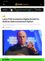 Larry Fink Compares Digital Assets to Gold as Safe Investment