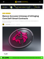 Bancor Accuses Uniswap of Infringing Core DeFi Smart Contracts