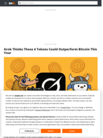 Grok Thinks These 4 Tokens Could Outperform Bitcoin in 2025