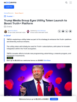 Donald Trump’s Media Group Plans Utility Token Launch