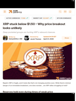 XRP stuck below $1.50 - Why price breakout looks unlikely - AMBCrypto