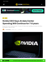 Nvidia CEO Says AI Data Center spending Will Continue For 7-8 Years
