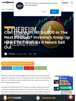 Can Ethereum Hit $4,000 In The Next 30 Days? Investors Snap Up New ETH Token As It Nears Sell Out | Live Bitcoin News