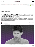 Florida Sues OpenAI, Sam Altman Over ChatGPT Safety Claims - Decrypt