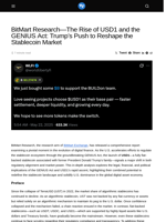 BitMart Research—The Rise of USD1 and the GENIUS Act: Trump’s Push to Reshape the Stablecoin Market - Visionary Financial