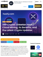 XRP Crypto: Discover HashJ Cloud Mining, Its Benefits, and the Latest Crypto Updates | Live Bitcoin News