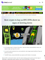 Best crypto to buy as BTC ETFs show no signs of slowing down - CoinJournal