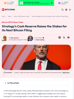 MicroStrategy Bitcoin Purchases: What the Next Filing Shows