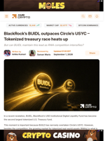 BlackRock's BUIDL outpaces Circle's USYC - Tokenized treasury race heats up - AMBCrypto