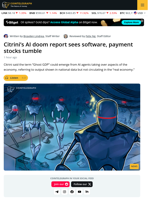 Citrini’s AI Doom Report Leads to Tech Stock Selloff