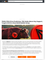TRON (TRX) Price Prediction: TRX Holds Above Key Support, Targets $0.45 in Slow-Build Bullish Setup - Brave New Coin