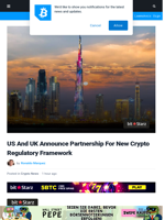 US And UK Announce Partnership For New Crypto Regulatory Framework | Bitcoinist.com