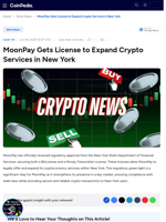 MoonPay Gets License to Expand Crypto Services in New York