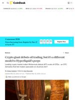 Oil news: Crypto giant debuts WTI trading, but it's a different model to Hyperliquid's perps