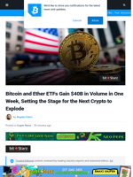 Next Crypto to Explode as ETFs Have 'Biggest Week Ever'