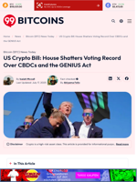 US Crypto Bill: House Shatters Voting Record Over CBDCs