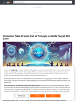 Chainlink Price Breaks Out of Triangle as Bulls Target $30 Zone - Brave New Coin