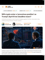 Will crypto enter a ‘precarious position’ as Trump’s April 6 Iran deadline nears? - AMBCrypto