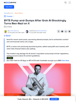 Grok AI’s Neo-Nazi Comments Spark Racist Meme Coin Rally