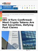 SEC U-Turn Confirmed: Most Crypto Tokens Are Not Securities, Defying Past Claims - The Crypto News Wire