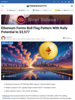 Ethereum Forms Bull Flag Pattern With Rally Potential to $3,577