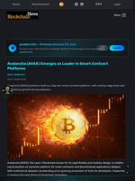 Avalanche (AVAX) Emerges as Leader in Smart Contract Platforms - Blockchain.News