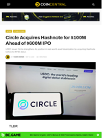 Circle Acquires Hashnote for $100M Ahead of $600M IPO